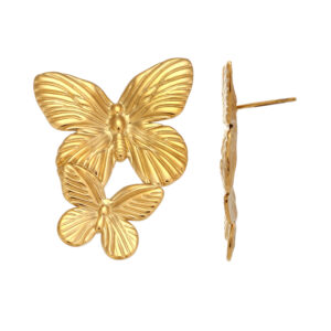 Pendientes en Acero Mariposas