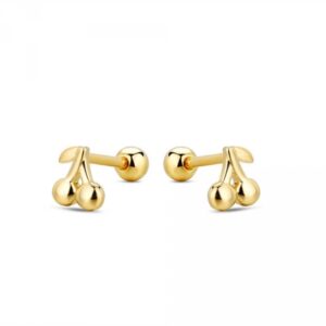 Piercing Plata Cerezas Gold