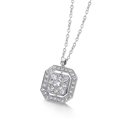 Colgante Octo Oro Blanco y Diamantes GD145OB
