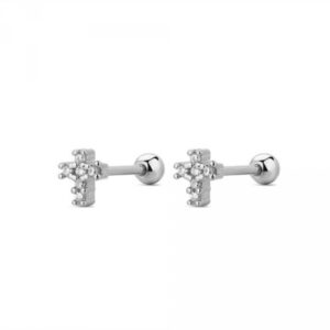 Piercing Plata Cruz Circonitas