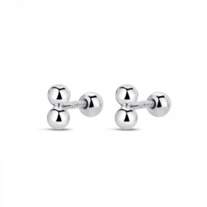 Piercing Plata 2 Bolas Lisas