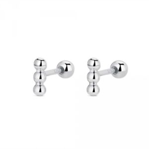 Piercing Plata 3 Bolas Lisas 6mm