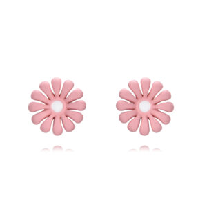 Pendientes plata Flor Margarita Rosa