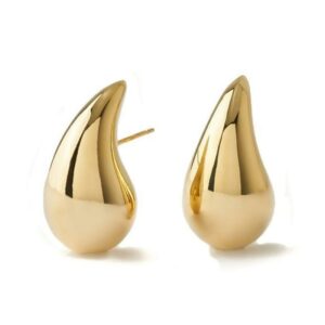 Pendientes Oro Amarillo Gota 22mm
