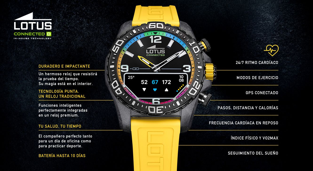 Reloj Lotus Hibrido Connect L20000/8 Amarillo - Imagen 3