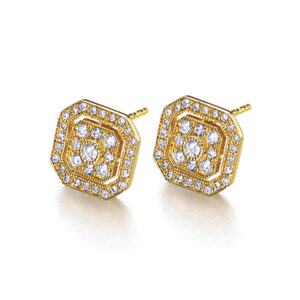 Pendientes Octo Oro Blanco y Diamantes GB178OA