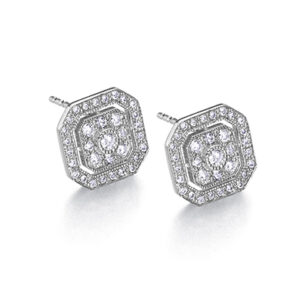 Pendientes Octo Oro Blanco y Diamantes GB178OB