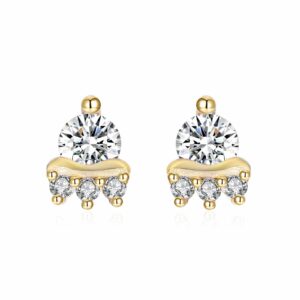 Pendientes Plata Nave Espacial Gold