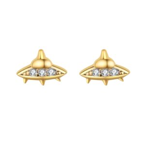 Pendientes Plata Ovni Gold