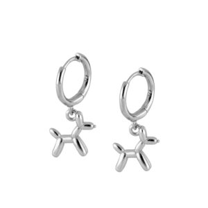 Pendientes Plata Aro Perro Glovo