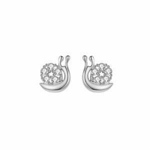 Pendientes Plata Caracol Brillante