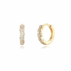 Pendientes Plata Aro Gold Circonitas