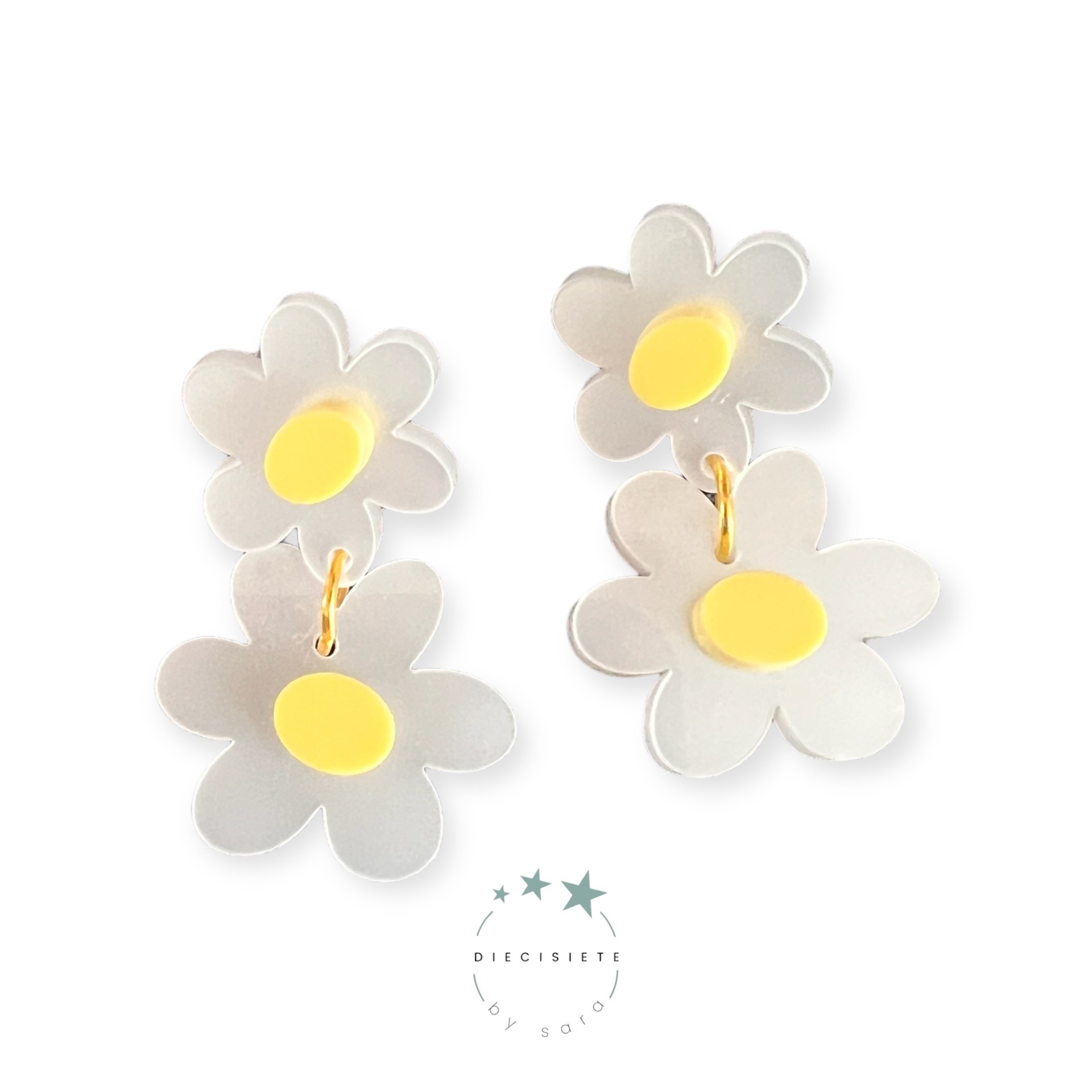 Pendientes Dobles Margaritas