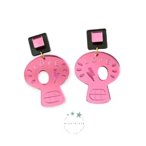 Pendientes  Skull Rosa