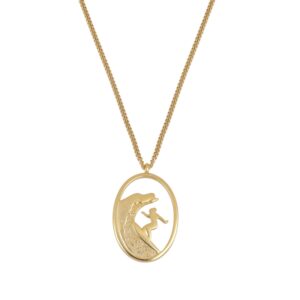 Collar Plata Surfer Gold