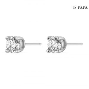 Pendientes Plata Garra 5mm