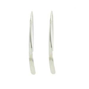 Pendientes Plata Plano Largo
