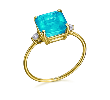 Anillo Oro Blue Love GA143OA