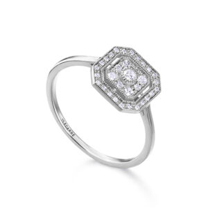 Anillo Oro Blanco Octo Diamantes GA147OB