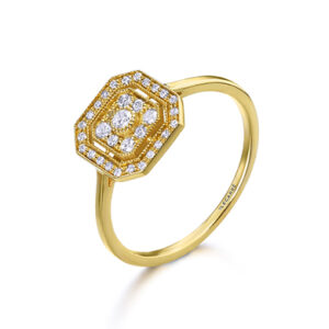 Anillo Oro Octo Diamantes GA147OA