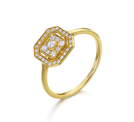 Anillo Oro Octo Diamantes GA147OA