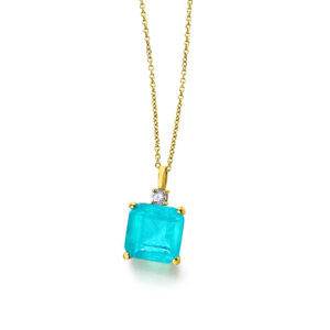 Cadena con Colgante Oro Blue Love GD138OA