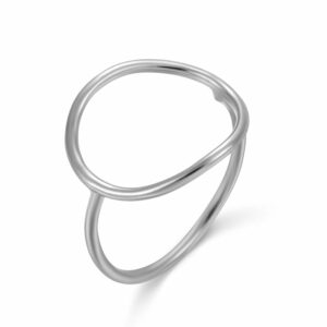 Anillo Plata Círculo
