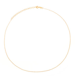 Cadena Plata Forzada 40+3cm Gold