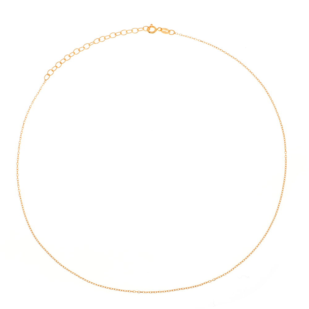 Cadena Plata Forzada 40+3cm Gold