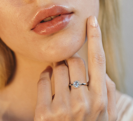 Anillo Ocean Oro Blanco Topacio y Diamantes GA121OB - Imagen 2