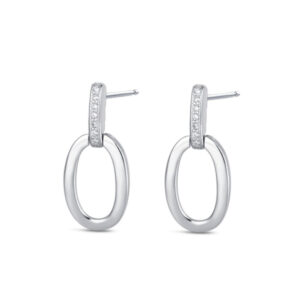 Pendientes Plata Ovalo 20 mm