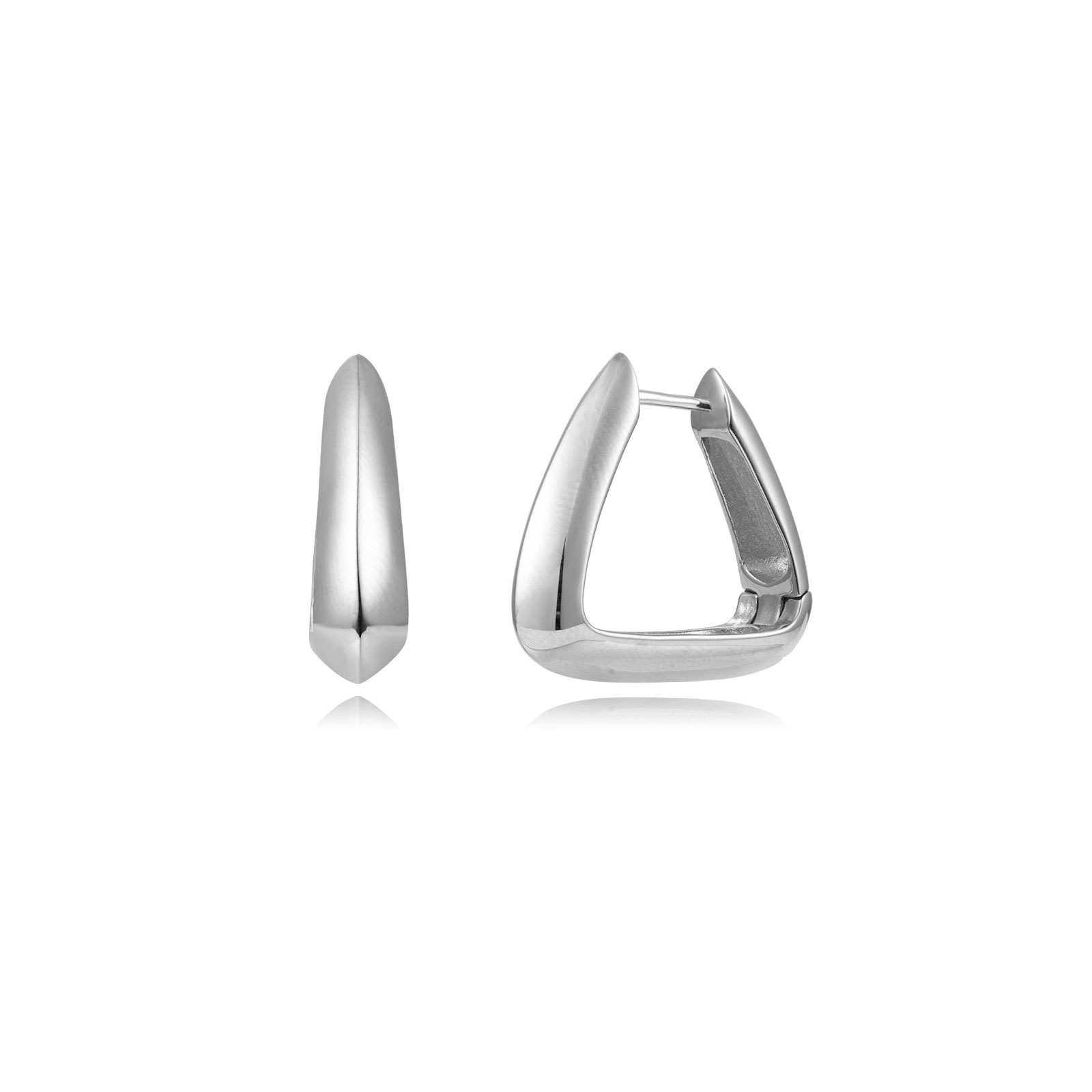 Pendientes Acero Aros Triangulares
