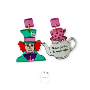 Pendientes Sombrerero y Tetera