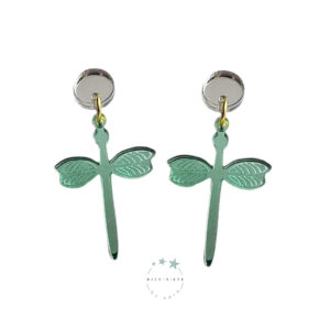 Pendientes Libélula Verde