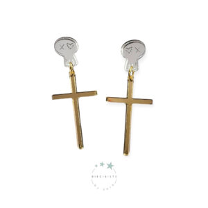 Pendientes Cruz y Calavera