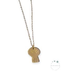 Collar Calavera Dorada