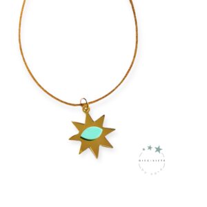 Collar Sol y Turquesa
