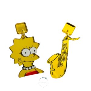 Pendientes Lisa y Saxofón