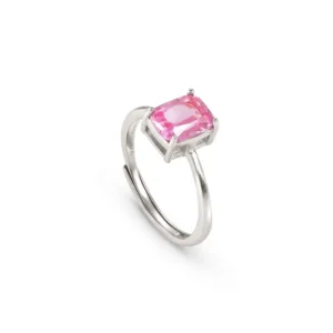 Anillo Colour Wave con Cubículos con Circonita Rosa 149824 028
