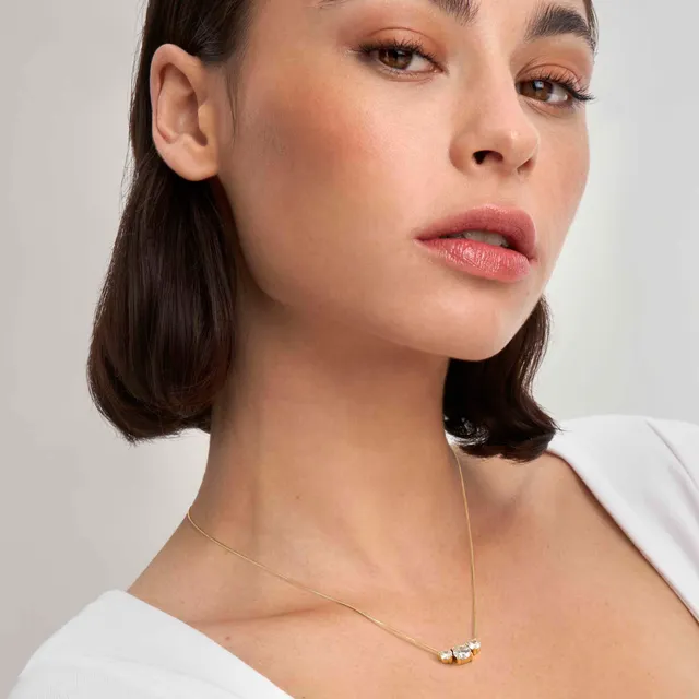 Collar Colour Wave con 3 Piedras 149820 012 - Imagen 4