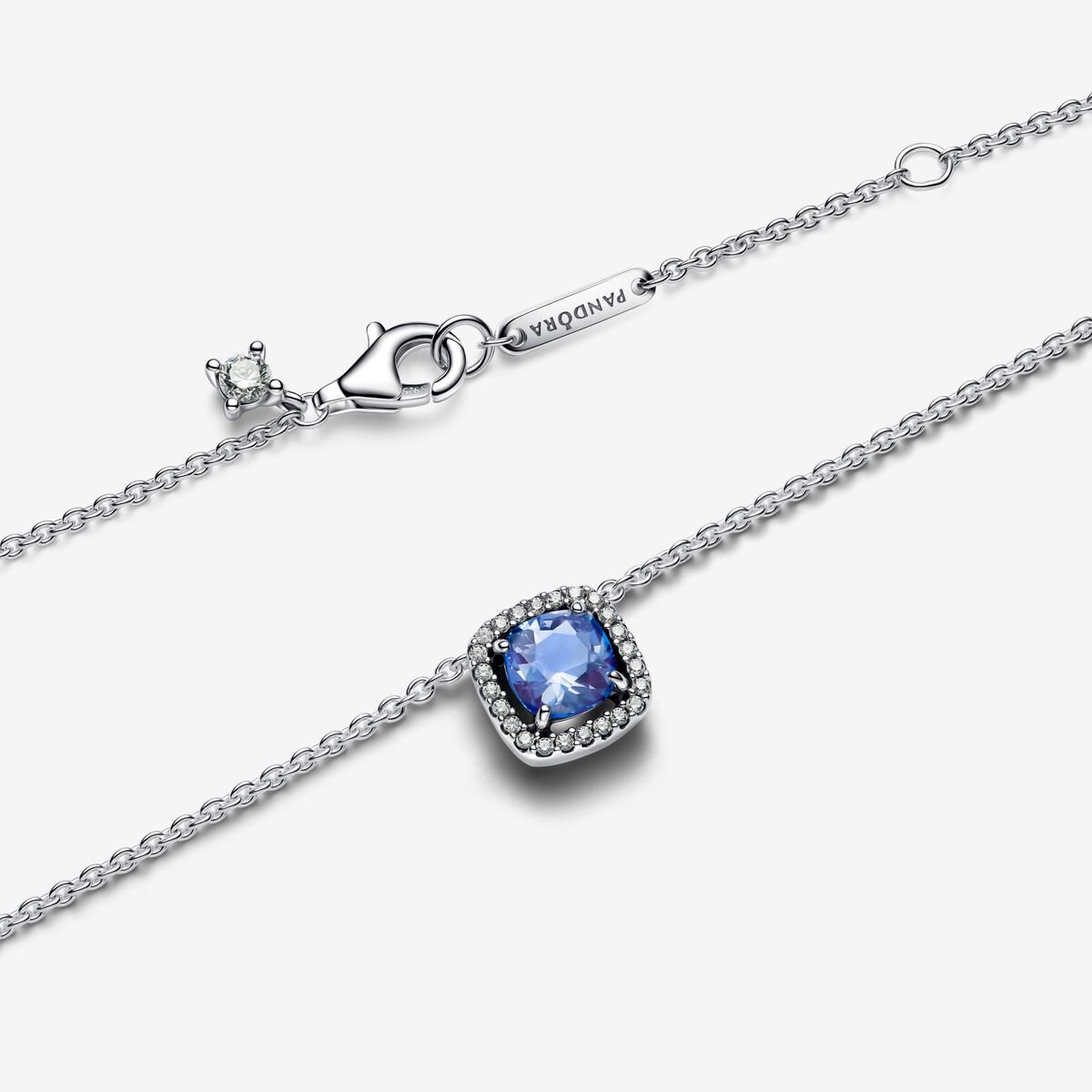 Collar Halo Azul Cuadrado Brillante 393560C01-45 - Imagen 3
