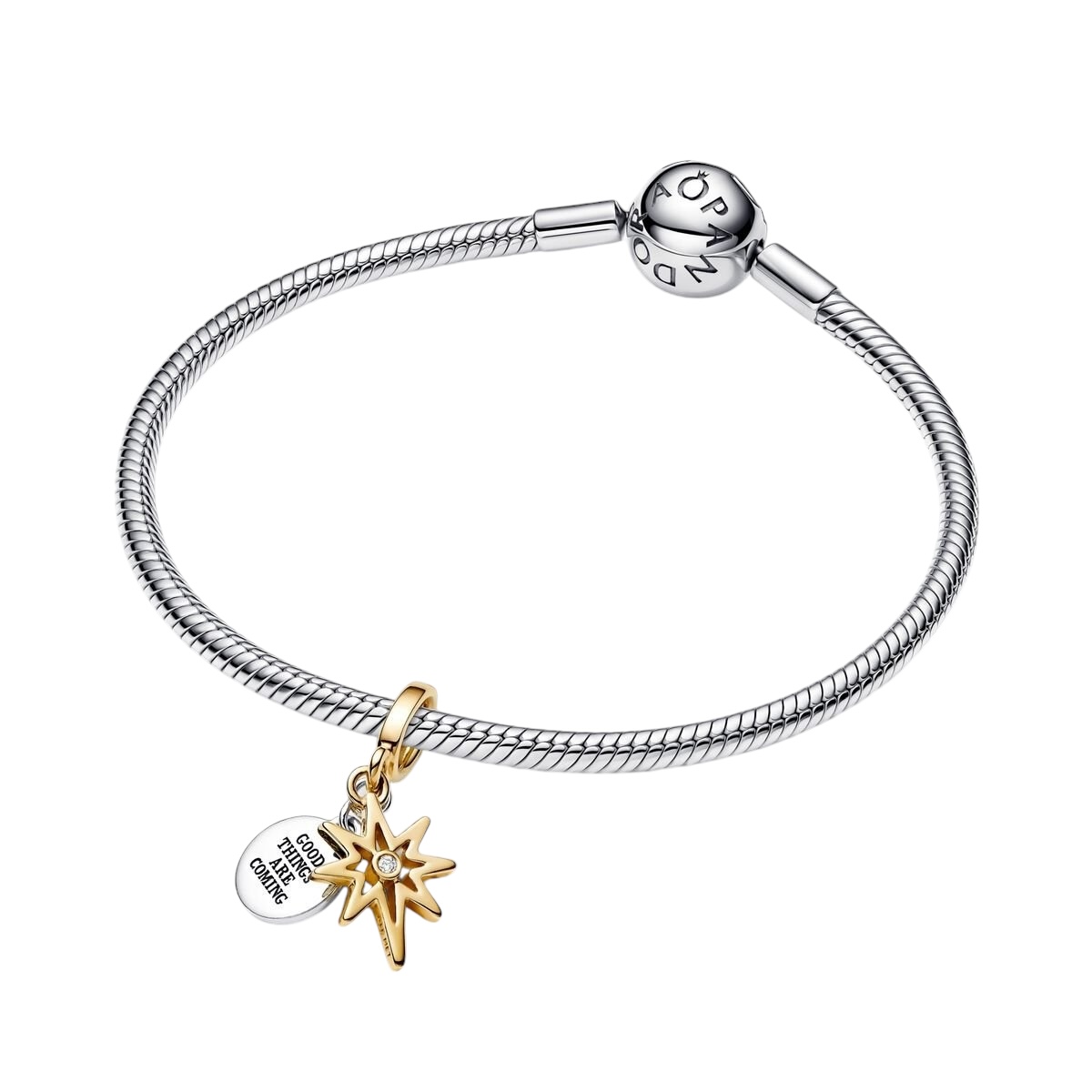 Charm Colgante Estrella Polar con Diamante Sintético Creado en Laboratorio 763588C01 - Imagen 3