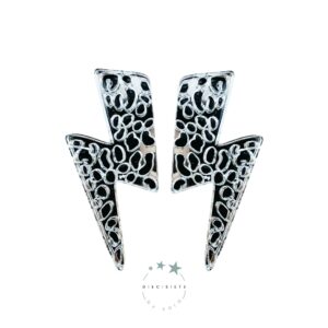 Pendientes Rayo Print Plata