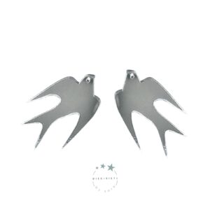Pendientes Golondrinas Plateadas