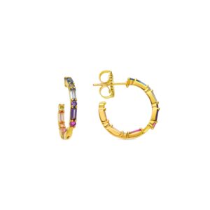 Pendientes Hinnar Plata de Ley con Baño de Oro
