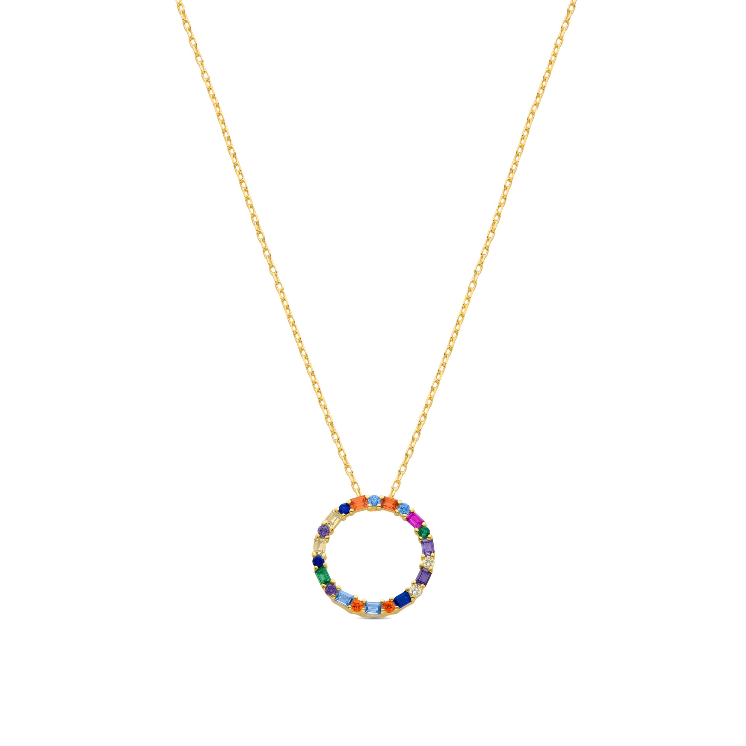 Collar Hrius Plata de Ley con Baño de oro de 18k