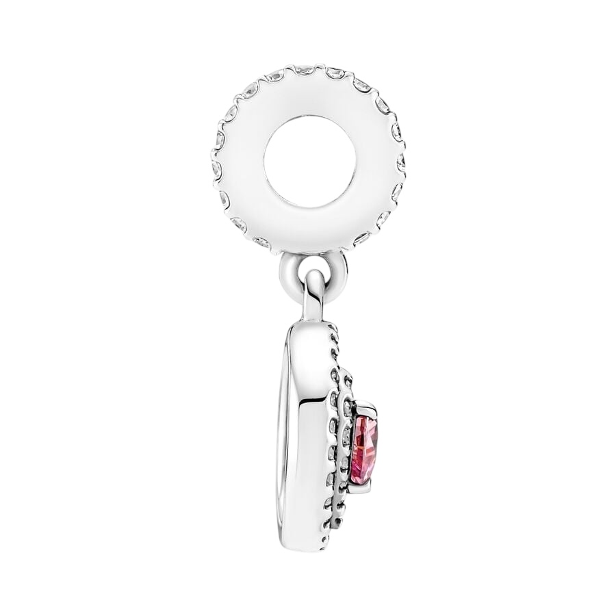 Charm Colgante Corazón Doble Halo Brillante 791476C01 - Imagen 3