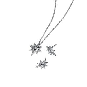 Conjunto de Regalo Collar y Pendientes Estrella Polar BG2436