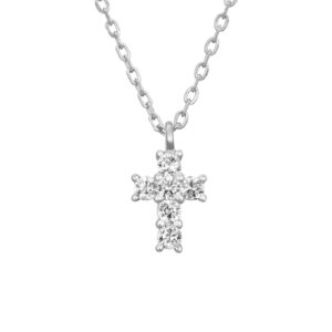Cruz Plata con Circonitas