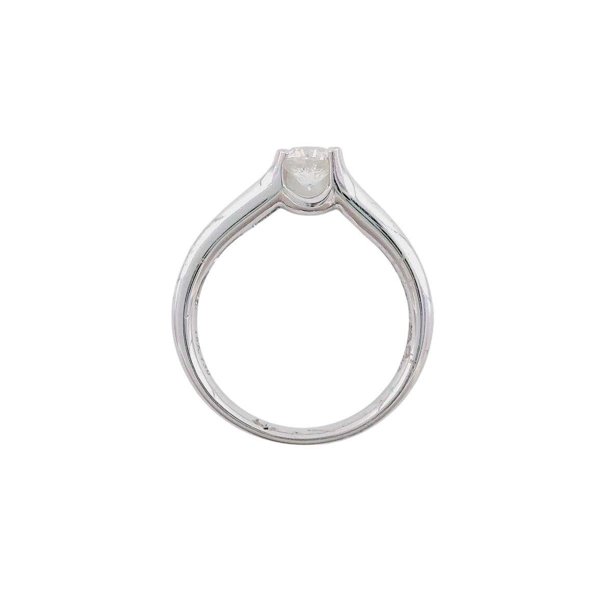 Anillo Oro Blanco Diamante y Baguets - Imagen 2